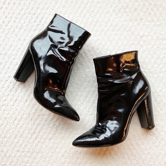 Jessica simpson patent leather booties Clearance